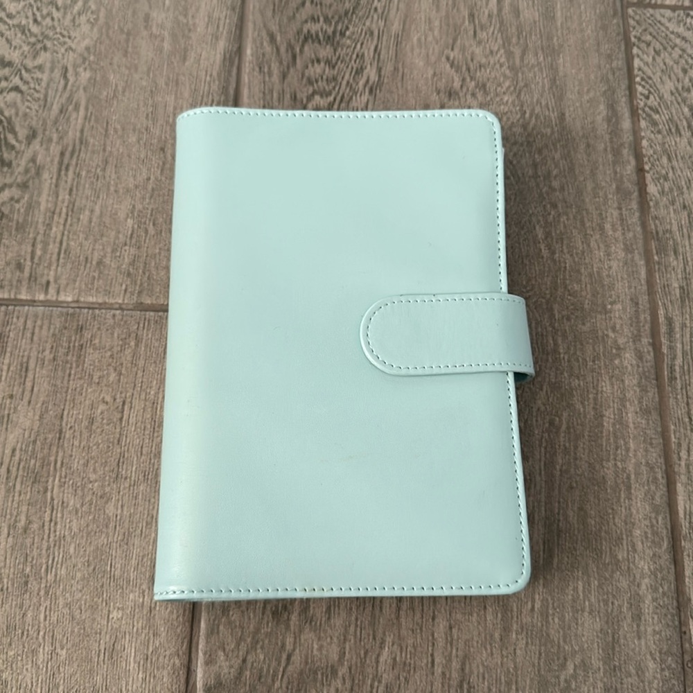 Budget binder teal light blue color